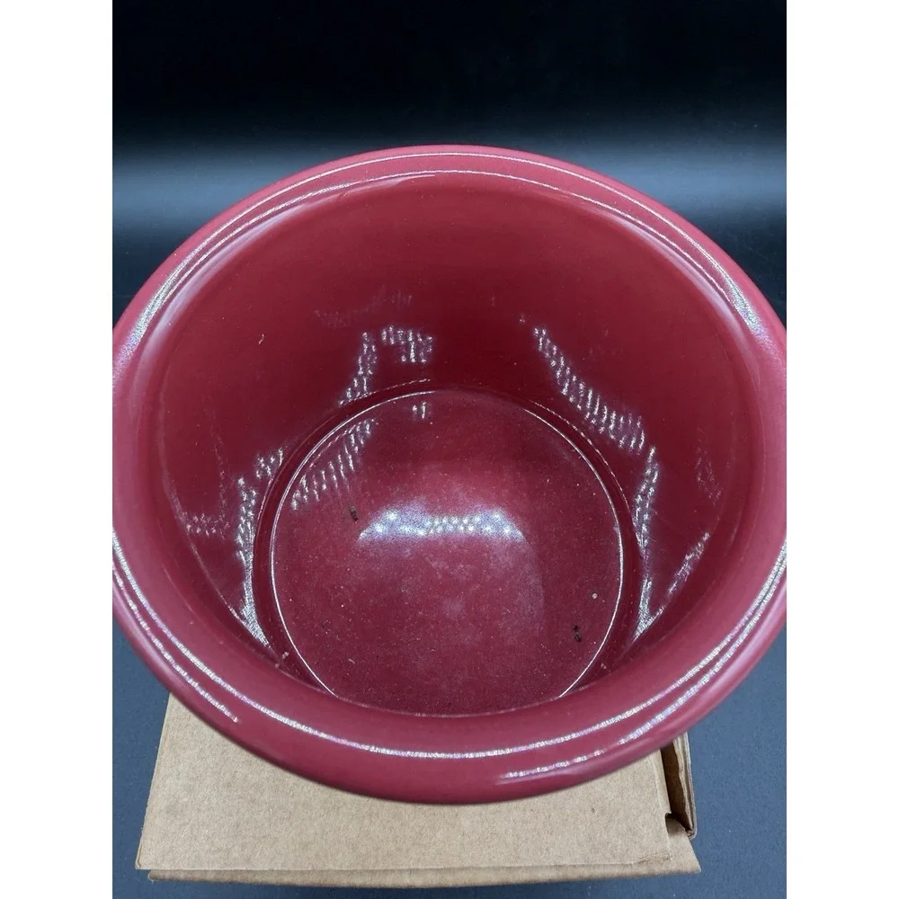 Longaberger Pottery 1 Pint Salt Crock 🧂🌶️ Paprika – NIB New in Box